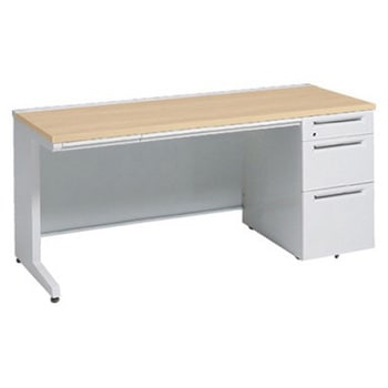 アドバンス 右片袖3段B5 中央引出し付(A3対応) コンセント対応タイプ L脚 オカムラ(岡村製作所)