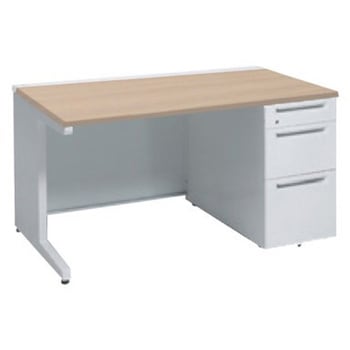 アドバンス 右片袖3段B5 中央引出し無 標準タイプ L脚 オカムラ(岡村製作所)