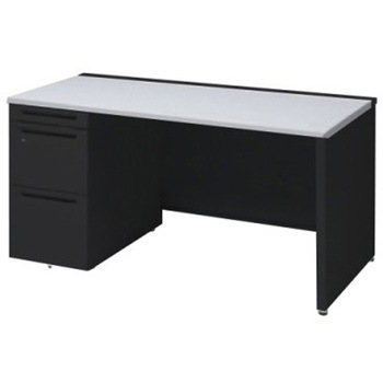 3V19EH MK61 アドバンス 左片袖 中央引出し無 標準タイプ パネル脚 オカムラ(岡村製作所) 06747968