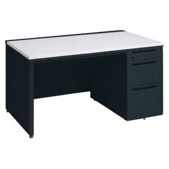 アドバンス 右片袖3段B5 中央引出し付(A3対応) 標準タイプ パネル脚 オカムラ(岡村製作所)