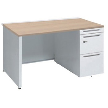 アドバンス 右片袖 中央引出し無 スタンダード ダイヤル錠タイプ パネル脚 オカムラ(岡村製作所)