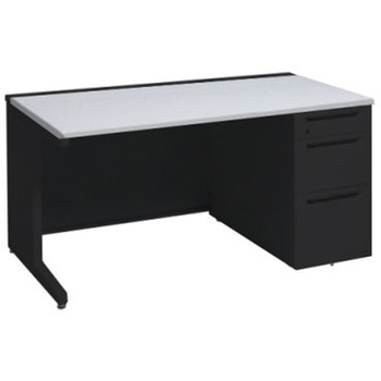 アドバンス 右片袖3段B5 中央引出し無 標準タイプ L脚 オカムラ(岡村製作所)