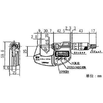 BMS-25MJ 片球面マイクロメータ 1台 Mitutoyo(ミツトヨ) 【通販 BMS-25MJ 片球面マイクロメータ 1台 Mitutoyo(ミツトヨ) 【通販