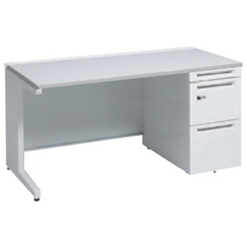 アドバンス 右片袖 中央引出し無 標準タイプ ダイヤル錠タイプ L脚 オカムラ(岡村製作所)