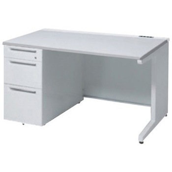 3V13MK MK28 アドバンス 左片袖3段B5 中央引出し無 コンセント対応タイプ L脚 オカムラ(岡村製作所) 06749840