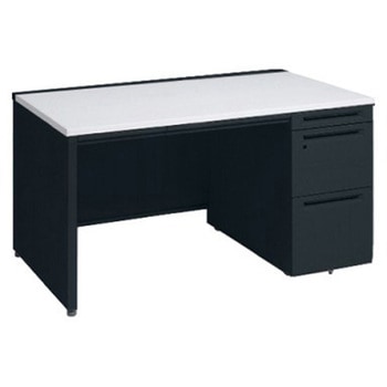 アドバンス 右片袖 中央引出し付(A3対応) 標準タイプ パネル脚 オカムラ(岡村製作所)