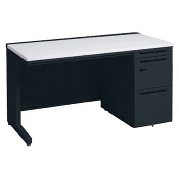 アドバンス 右片袖 中央引出し付(A3対応) コンセント対応タイプ ダイヤル錠タイプ L脚 オカムラ(岡村製作所)