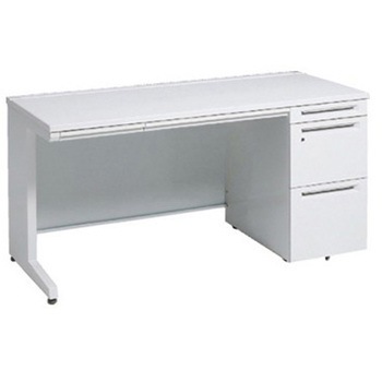 アドバンス 右片袖 中央引出し付(A3対応) コンセント対応タイプ L脚 オカムラ(岡村製作所)