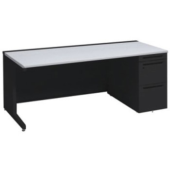 アドバンス 右片袖 中央引出し無 標準タイプ L脚 オカムラ(岡村製作所)