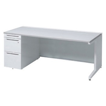 3V19BF MK28 アドバンス 左片袖 中央引出し無 標準タイプ L脚 オカムラ(岡村製作所) 06751450