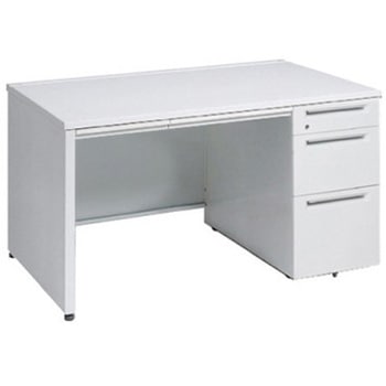 アドバンス 右片袖3段B5 中央引出し付(A3対応) 標準タイプ パネル脚 オカムラ(岡村製作所)