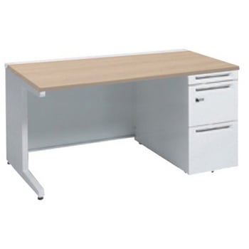 アドバンス 右片袖 中央引出し無 標準タイプ ダイヤル錠タイプ L脚 オカムラ(岡村製作所)