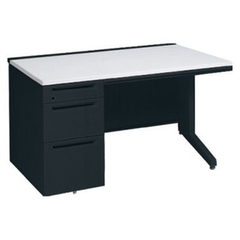 アドバンス 左片袖3段B5 中央引出し付(A3対応) コンセント対応タイプ L脚 オカムラ(岡村製作所)