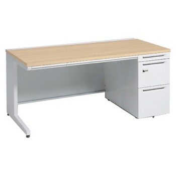 アドバンス 右片袖 中央引出し付(A3対応) 標準タイプ ダイヤル錠タイプ L脚 オカムラ(岡村製作所)