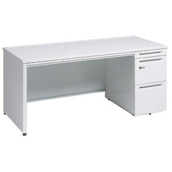 アドバンス 右片袖 中央引出し付(A3対応) コンセント対応タイプ ダイヤル錠タイプ パネル脚 オカムラ(岡村製作所)