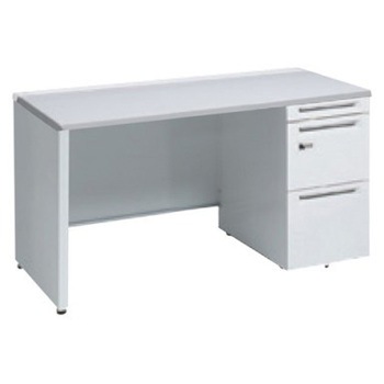 アドバンス 右片袖 中央引出し無 スタンダード ダイヤル錠タイプ パネル脚 オカムラ(岡村製作所)