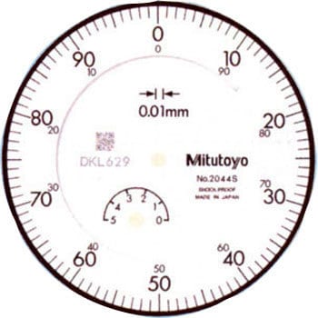 標準形ダイヤルゲージ(目量0.01mm) ミツトヨ(Mitutoyo) 標準型ダイヤル