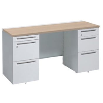 アドバンス 両袖机 3段B5 中央引出し無 スタンダードタイプ オカムラ(岡村製作所)