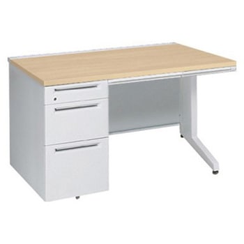 アドバンス 左片袖3段B5 中央引出し付(A3対応) コンセント対応タイプ L脚 オカムラ(岡村製作所)