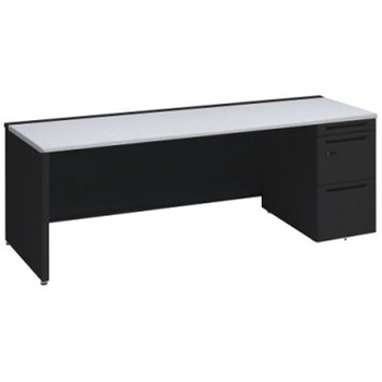 アドバンス 右片袖 中央引出し無 スタンダード ダイヤル錠タイプ パネル脚 オカムラ(岡村製作所)