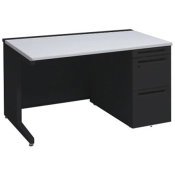 アドバンス 右片袖 中央引出し無 標準タイプ L脚 オカムラ(岡村製作所)