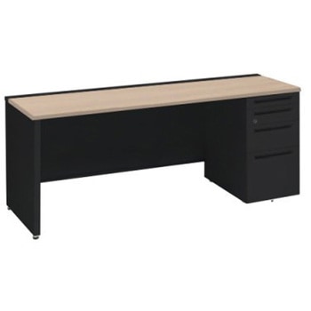 アドバンス 右片袖4段 中央引出し無 標準タイプ パネル脚 オカムラ(岡村製作所)