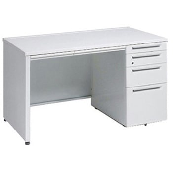 アドバンス 右片袖4段 中央引出し付(A3対応) コンセント対応タイプ パネル脚 オカムラ(岡村製作所)