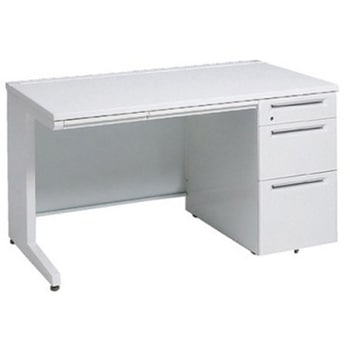 アドバンス 右片袖3段B5 中央引出し付(A3対応) コンセント対応タイプ L脚 オカムラ(岡村製作所)