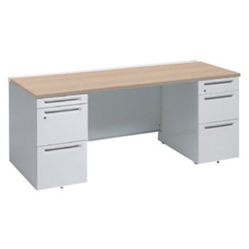 アドバンス 両袖机 3段B5 中央引出し無 スタンダードタイプ オカムラ(岡村製作所)