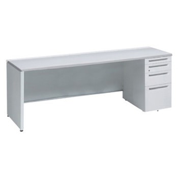 アドバンス 右片袖4段 中央引出し無 標準タイプ パネル脚 オカムラ(岡村製作所)