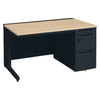 アドバンス 右片袖 中央引出し付(A3対応) 標準タイプ ダイヤル錠タイプ L脚 オカムラ(岡村製作所)