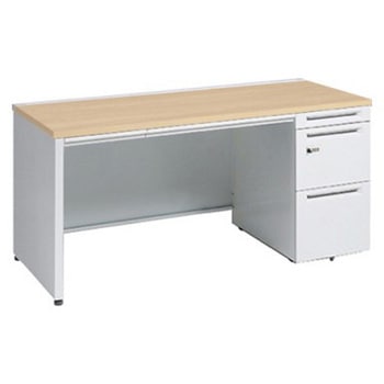 アドバンス 右片袖 中央引出し付(A3対応) 標準タイプ ダイヤル錠タイプ パネル脚 オカムラ(岡村製作所)