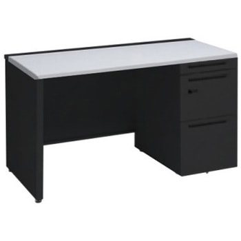 アドバンス 右片袖 中央引出し無 スタンダード ダイヤル錠タイプ パネル脚 オカムラ(岡村製作所)