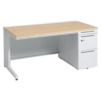 アドバンス 右片袖 中央引出し付(A3対応) 標準タイプ ダイヤル錠タイプ L脚 オカムラ(岡村製作所)