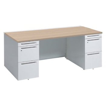 アドバンス 両袖机 中央引出し無 スタンダードタイプ オカムラ(岡村製作所)