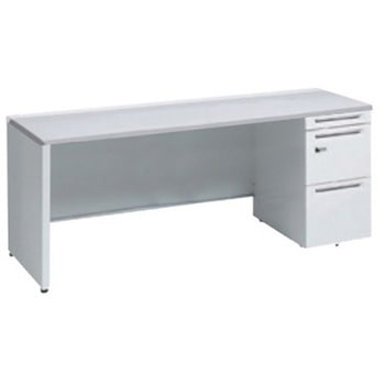 アドバンス 右片袖 中央引出し無 スタンダード ダイヤル錠タイプ パネル脚 オカムラ(岡村製作所)