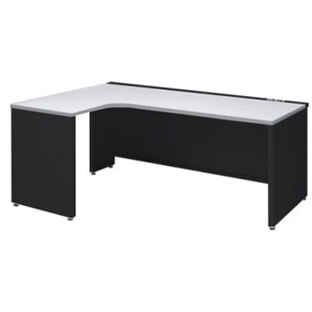 アドバンス L型左用引出無 配線カバーコンセント対応タイプ パネル脚 オカムラ(岡村製作所)