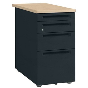 3VD2BB MK57 アドバンスS 脇机4段 4段(小引出+小引出+一般引出+A4・B4兼用) オカムラ(岡村製作所) 06764111