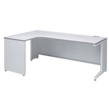 アドバンス L型左用引出無 配線カバーコンセント対応タイプ L脚 オカムラ(岡村製作所)