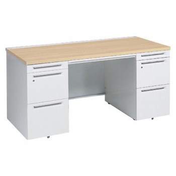 アドバンス 両袖机 中央引出し付(A3対応) スタンダードタイプ オカムラ(岡村製作所)