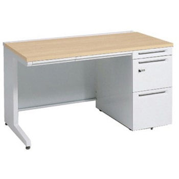 アドバンス 右片袖 中央引出し付(A3対応) 標準タイプ ダイヤル錠タイプ L脚 オカムラ(岡村製作所)