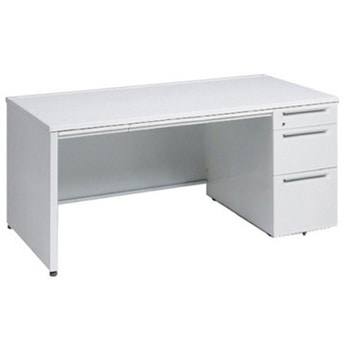 アドバンス 右片袖3段B5 中央引出し付(A3対応) コンセント対応タイプ パネル脚 オカムラ(岡村製作所)