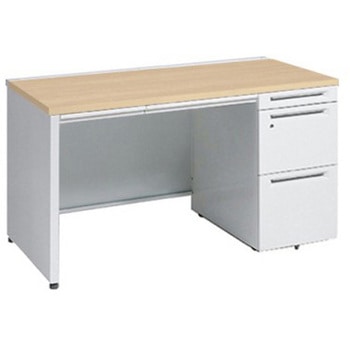 アドバンス 右片袖 中央引出し付(A3対応) 標準タイプ パネル脚 オカムラ(岡村製作所)