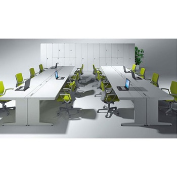 アドバンス L型左用引出付(A3対応) 配線カバー標準タイプ L脚 オカムラ(岡村製作所)