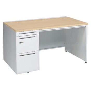 アドバンス 左片袖 中央引出し付(A3対応) コンセント対応タイプ ダイヤル錠タイプ パネル脚 オカムラ(岡村製作所)