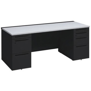 アドバンス 両袖机 4段 中央引出し無 スタンダードタイプ オカムラ(岡村製作所)