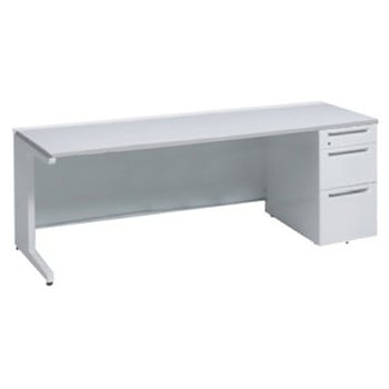 アドバンス 右片袖3段B5 中央引出し無 標準タイプ L脚 オカムラ(岡村製作所)