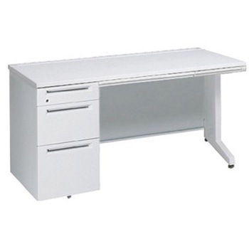 アドバンス 左片袖3段B5 中央引出し付(A3対応) コンセント対応タイプ L脚 オカムラ(岡村製作所)