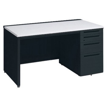 アドバンス 右片袖4段 中央引出し付(A3対応) コンセント対応タイプ パネル脚 オカムラ(岡村製作所)