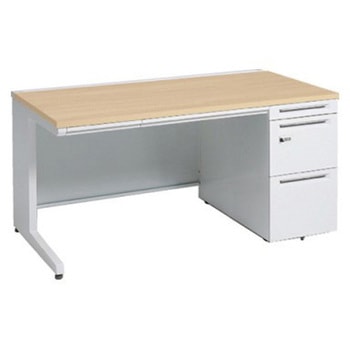 アドバンス 右片袖 中央引出し付(A3対応) コンセント対応タイプ ダイヤル錠タイプ L脚 オカムラ(岡村製作所)